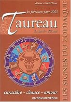 Taureau. Pr&eacute;visions 2003