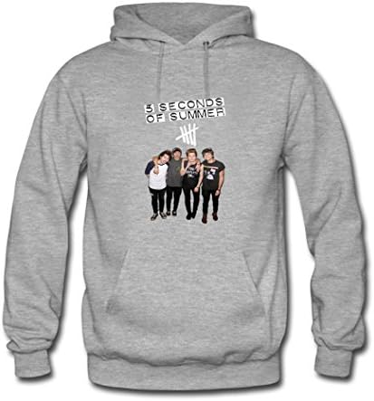 Angela Glass Mens 5sos Logo Grey hoodies Size M