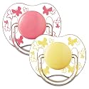 Tommee Tippee Decorated Clear Shield 6-18mths - pink & yellow