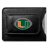 Miami Hurricanes NCAA Football Card/Money Clip Holder (Leather)