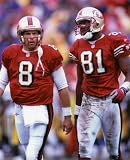 STEVE YOUNG & TERRELL OWENS SAN FRANCISCO 49ERS 8X10 SPORTS ACTION PHOTO (A)