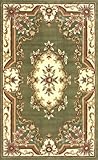 IMAGE OF Persian Area Rugs 5x8 Carpet Aubusson Medallion Green
