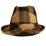 BROWN & CAMEL WOOL METALIC PLAID FEDORA HAT 51TWdMLdtuL. SL160 BROWN & CAMEL WOOL METALIC PLAID FEDORA HAT