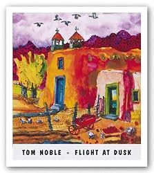 Flight at Dusk by Tom Noble 17.5"x17.5" Art Print Poster