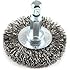 Forney 72725 Wire Wheel Brush, Coarse Crimped with 1/4-Inch Hex Shank, 1-1/2-Inch-by-.012-Inch