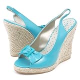 Qupid Gisha39 Espadrilles 7.5 Turquoise (Blue)