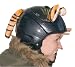 Helmet ears. Tested to 100mph, attach by suction pads!. Pair of furry orange and black tiger ears with tail.