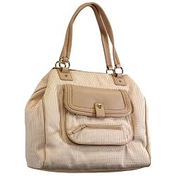 Women's Chino/Beige Dual Handle Tote: Chino/Beige Tote