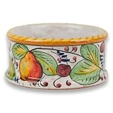 Handmade Frutta Mista Wine Bottle Coaster From Italy