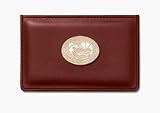 Florida Gators 1 2006 Year of the Gator (Gold Plated) on Brown Leather Business Card Holder