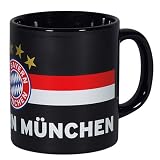 Produkt-Bild: FC Bayern M&uuml;nchen Kaffeetasse "Black Logo" Tasse Kaffeebecher Fanartikel