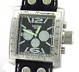 New FASHION Mens Large Leather Cuff Square Dial Watch