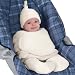 Kiddopotamus & Co Double Velboa SwaddleMe&reg; Traveler For Use With Harness Systems Ivory - 7 to 14 pounds