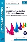 CIMA managerial level. Paper P1, Management accounting performance evaluation