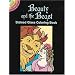 Beauty and the Beast Stained Glass Coloring Book (Dover Stained Glass Coloring Book)