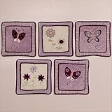 Lilac Garden Wall Hanging - Set of 5