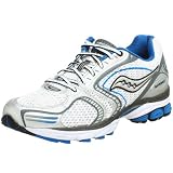  : Saucony Men's Progrid Hurricane 10 Running Shoe,White/Silver/Blue,7 M