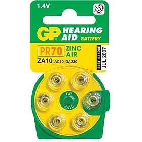 ZA10  PR70 Hearing Aid Batteries Box of 60 (Yellow)