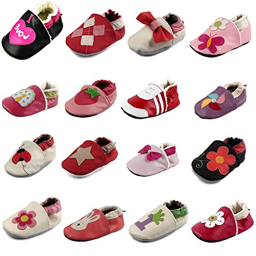 Amurleopard Baby Girl Soft Sole Leather Crib Shoes Infant Toddler First Walking Prewalker