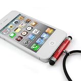Produkt-Bild: Magic Pen Eingabe Stift Eingabestift Pouch Farbe Rot mit Anschluss f&uuml;r iPhone auch als Staubschutz geeignet, Marke: Incutex