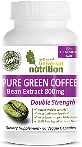 Pure Green Coffee Bean Extract. Full 50% chlorogenic acid. Curbs your appetite, you feel fuller faster, eat less and lose weight! Try it for yourself. The only thing you have to lose is weight.