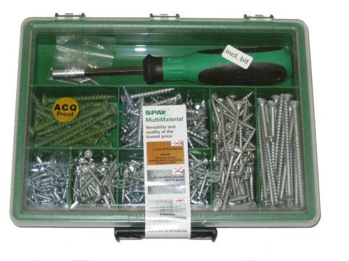 Spax Multimaterial Screw Assortment Kit, Large #4101010000547