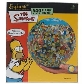 3D Esphera 360 9in Simpsons Globe Puzzle 540pc