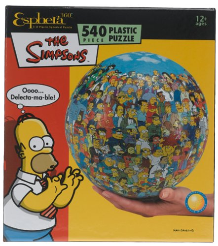 Buy 3D Esphera 360 9in Simpsons Globe Puzzle 540pc by Warren now!