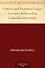 Search : Critical and Historical Essays Lectures delivered at Columbia University