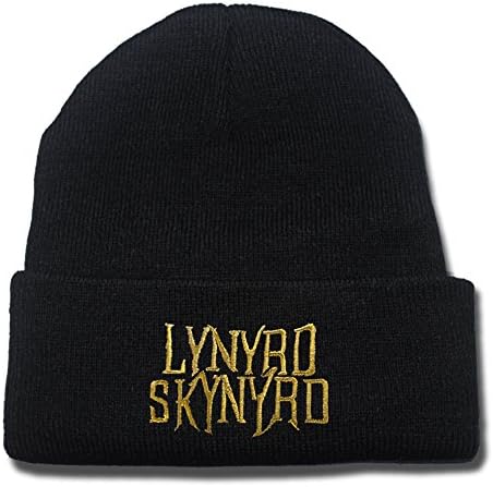 Lynyrd Skynyrd Rock Band Logo Beanie Fashion Unisex Embroidery Beanies Skullies Knitted Hats Skull Caps
