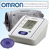 Omron BP710 Intellisense One Touch Use 14 Memory Irregular Heartbeat Blood Pressure Monitor Bundle