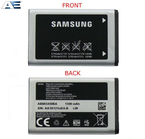 Samsung AB663450BA Rugby III 3 Cellular Phone Battery OEM Replacement Part