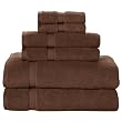 Contemporary Home 6-pc. Towel Set - Dark Roast Brown