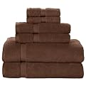 Contemporary Home 6-pc. Towel Set - Dark Roast Brown