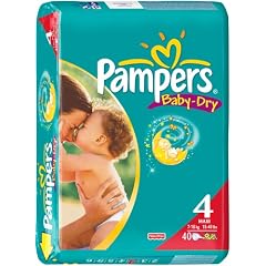 Pampers Baby Dry Windeln Gr.4 Maxi 7-18 kg Sparpaket, 40 Stk.
