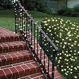 Lily’s HomeTM Solar Powered 35-Foot Holiday String Lights, White LED. With Flashing and Continues On Modes 100 Picture