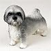 Lhasa Apso, Gray, Sport Cut Original Dog Figurine (4in-5in)