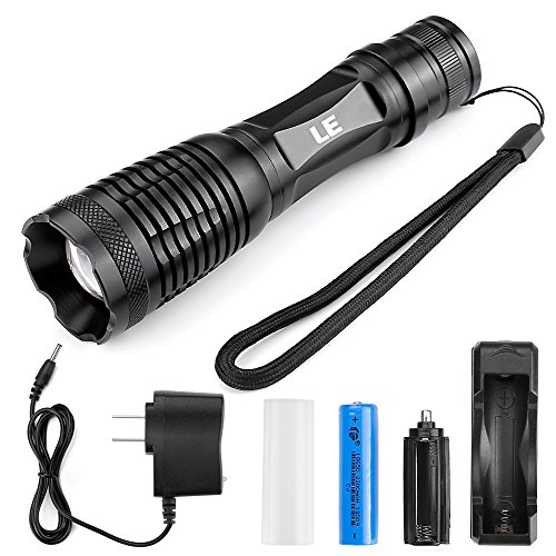 Le 1000lm led flashlight rechargeable xm-l2 t6 , portable, zoomab…