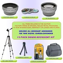 12PC ACCESSORY KIT FOR SONY HDR-HC1 HC3 UX1 PC108 PC109