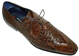 Mezlan 3342 Genuine Crocodile/Ostrich Quill Shoes