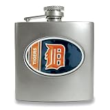 Detroit Tigers Stainless Steel Hip Flask