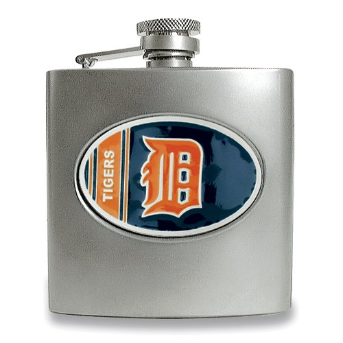 Detroit Tigers Stainless Steel Hip Flask