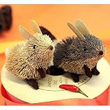 たわしのアニマルオーナメント(ESCOBA):ミニウサギ2匹セット