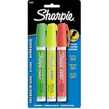 Sharpie Water-Based Medium Point Paint Marker, 3 Fluorescent Colored Markers(36967)