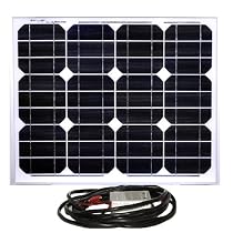 Instapark® 30W Mono-crystalline Solar Panel With a 12V solar charge controller
