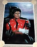 Michael Jackson Thriller Art Poster Vintage 1984
