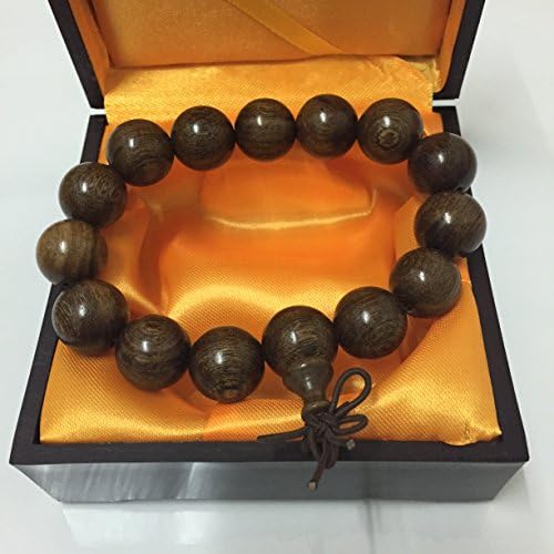 XINMAY Buddhist Meditation red sandalwood 15mm Beads/ Tibetan Buddhist Prayer Mala Bracelet with Free Pack Box