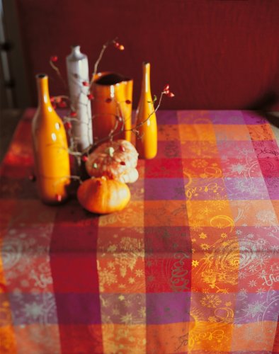 Garnier Thiebaut - 10785 - Mille Couleurs Feu Nappe 180 X 300 cm