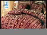 Review Delong  / BRAND NEW JACQUARD QUEEN 7 PIECE BURGUNDY GOLD TRIM COMFORTER COMFORTERS BEDDING HOT NICE!!!