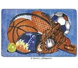 All Star Sports Boys Bathroom Rug